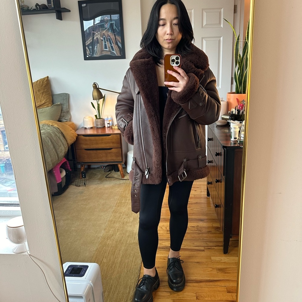 the arrivals • maya v shearling moto